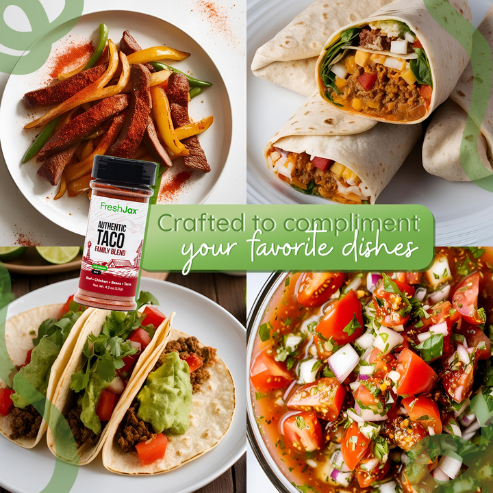 Low Sodium Taco Seasoning spice blend packaging