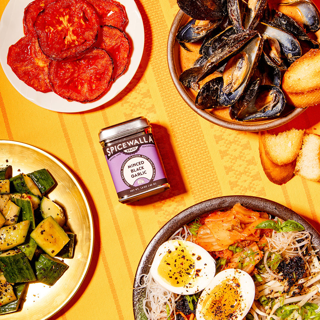 Minced Black Garlic gourmet pantry ingredient