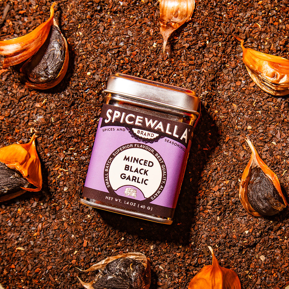 Minced Black Garlic rich umami cooking ingredient