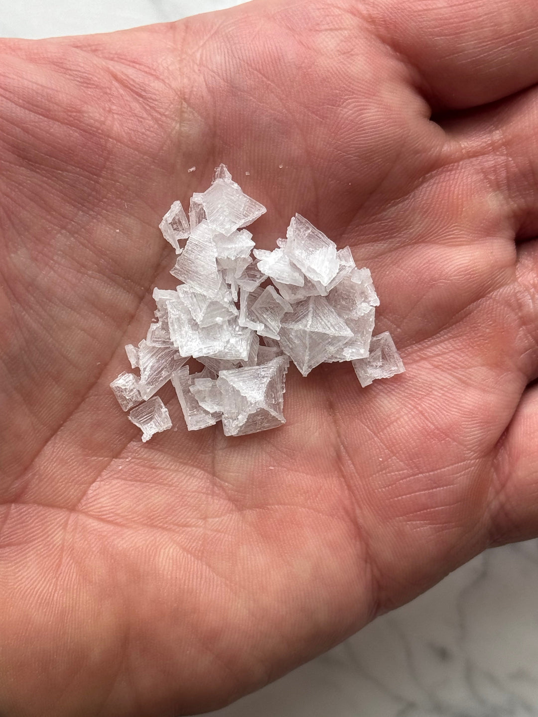 Greek Sea Salt Flakes package side view