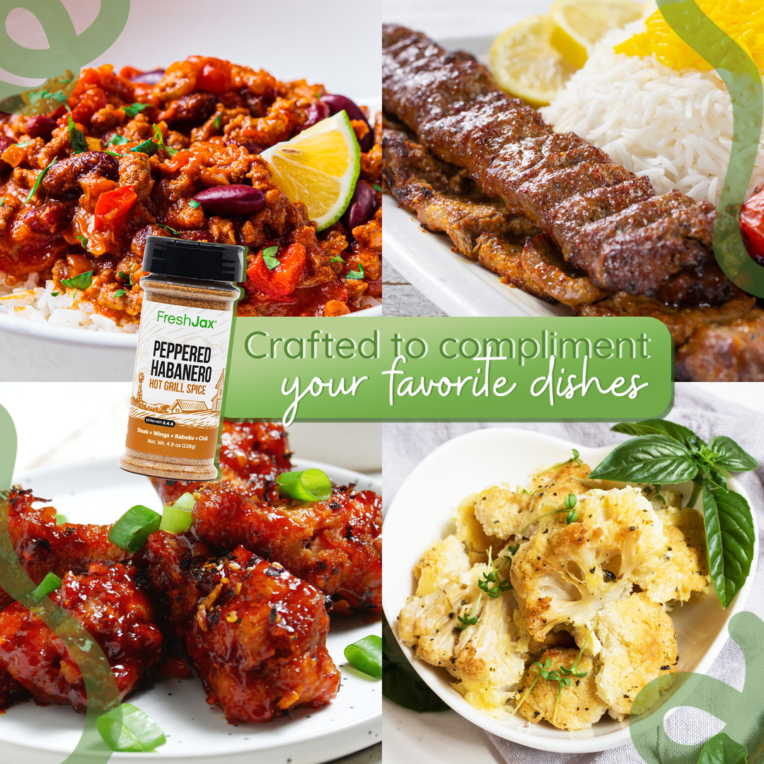 Peppered Habanero Grill Spice product packaging