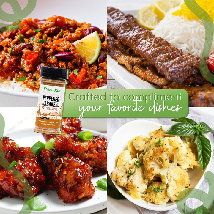 Peppered Habanero Grill Spice product packaging