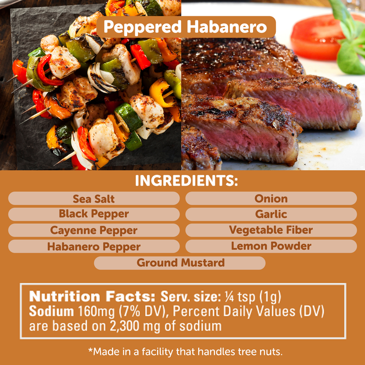 Peppered Habanero Grill Spice fiery seasoning blend