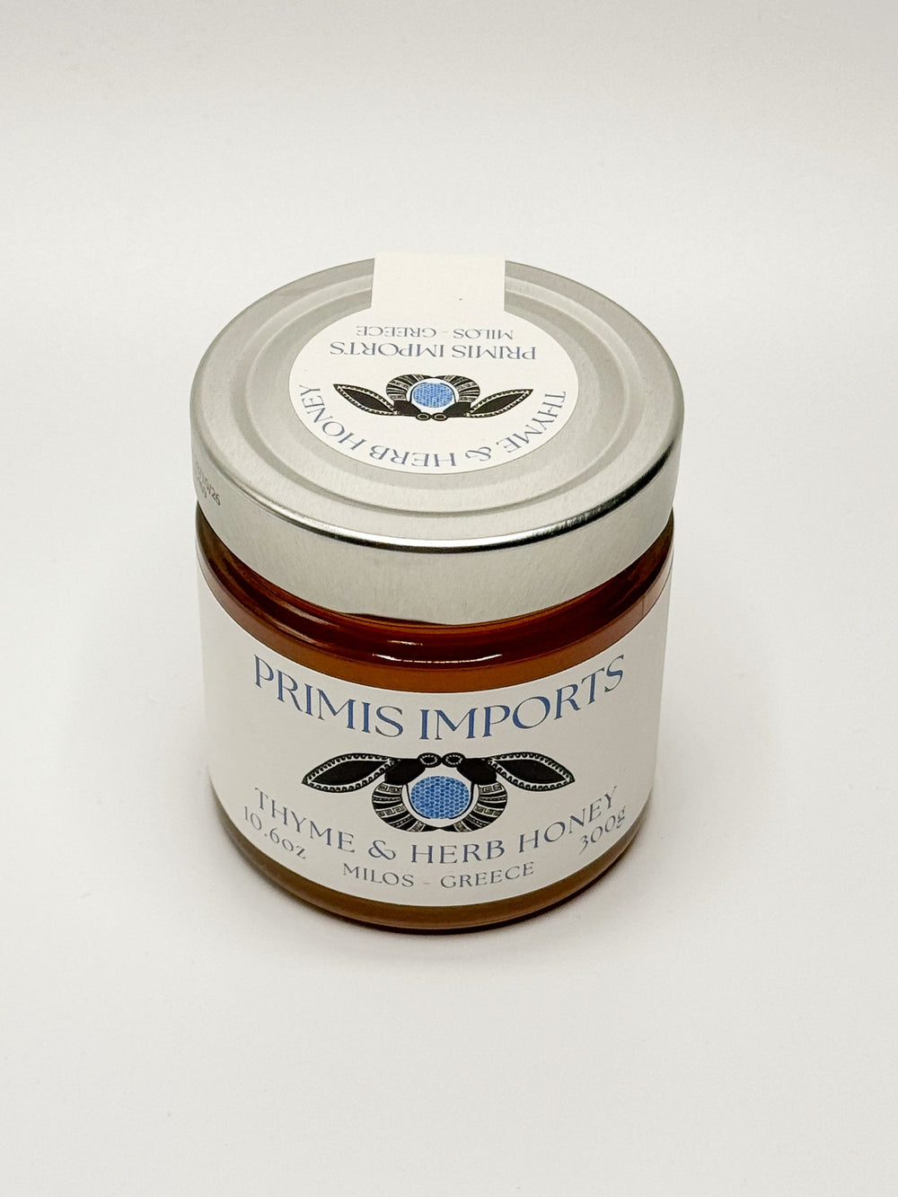 Greek Thyme Honey raw honey jar from Milos