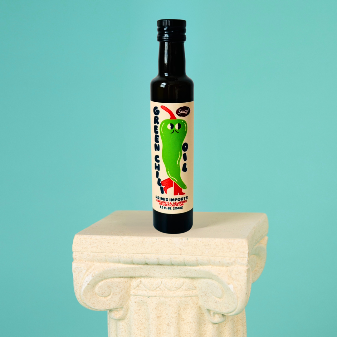 Spicy Green Chili Olive Oil bottle