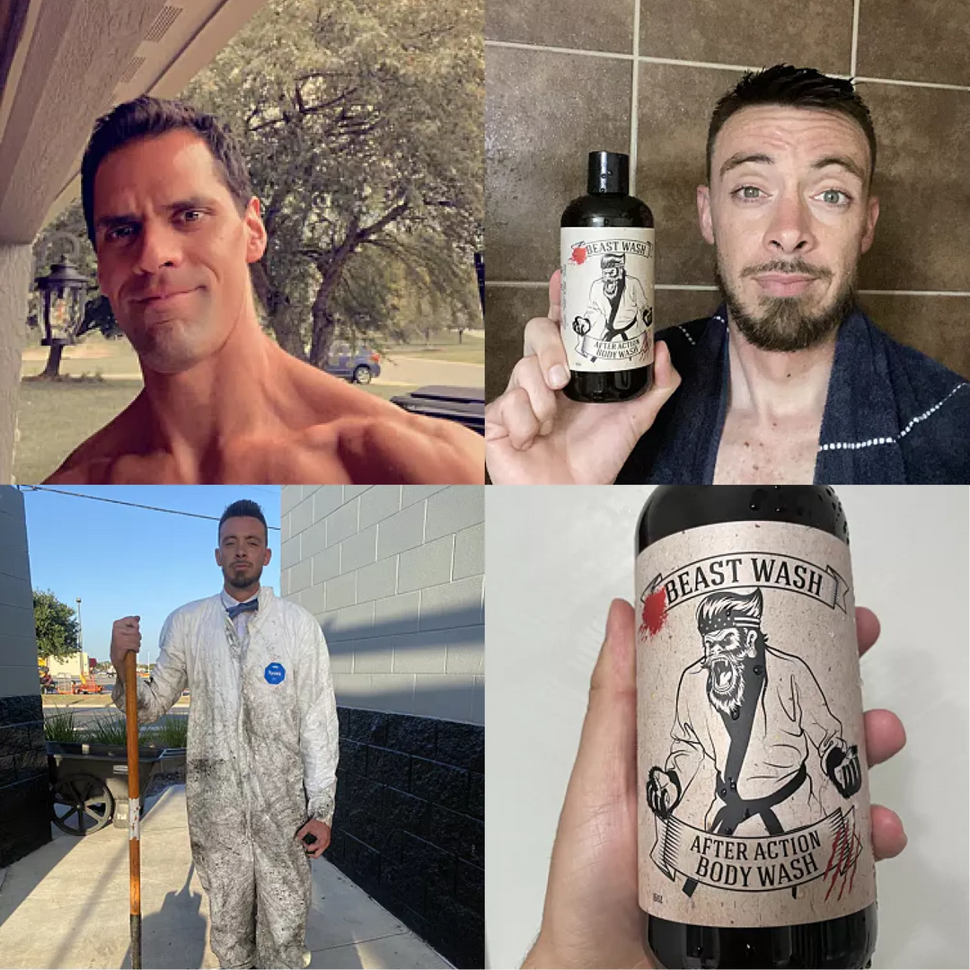 After Action Body Wash lifestyle shot for combat sports and active use