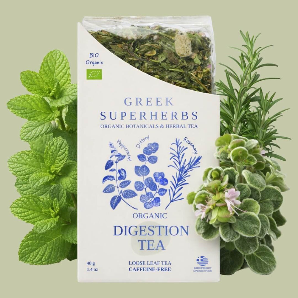 Digestion Tea with Dittany of Crete peppermint and rosemary
