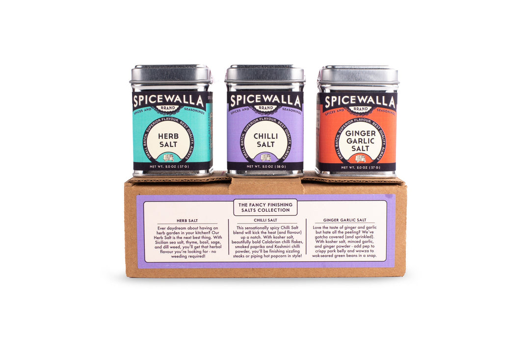 Fancy Finishing Salts Collection three-pack product packaging