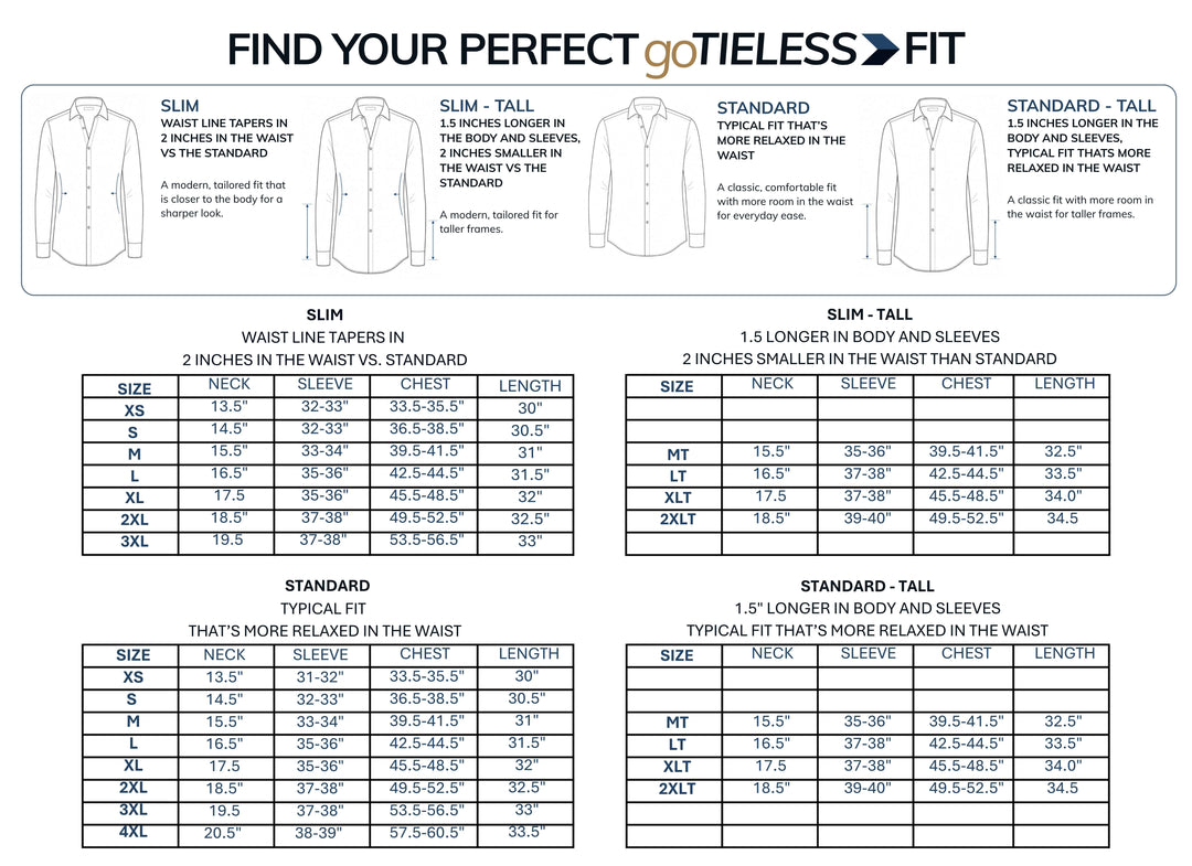 goTIELESS Ultimate Dress Shirt (White)
