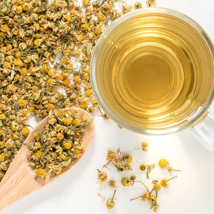 Greek Chamomile Tea organic herbal tea whole flowers