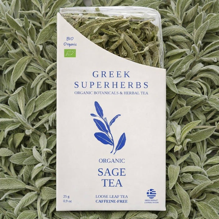 Greek Sage Tea Ikaria organic sage herbal tea