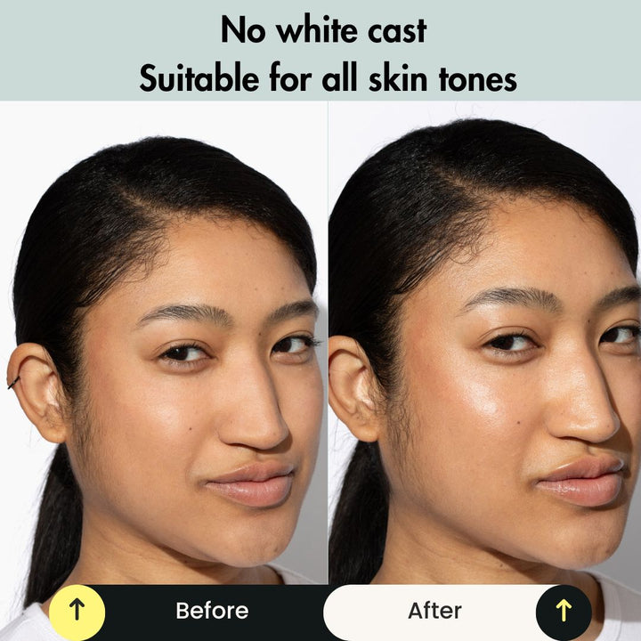 Mineral SPF moisturizer ingredient list close-up
