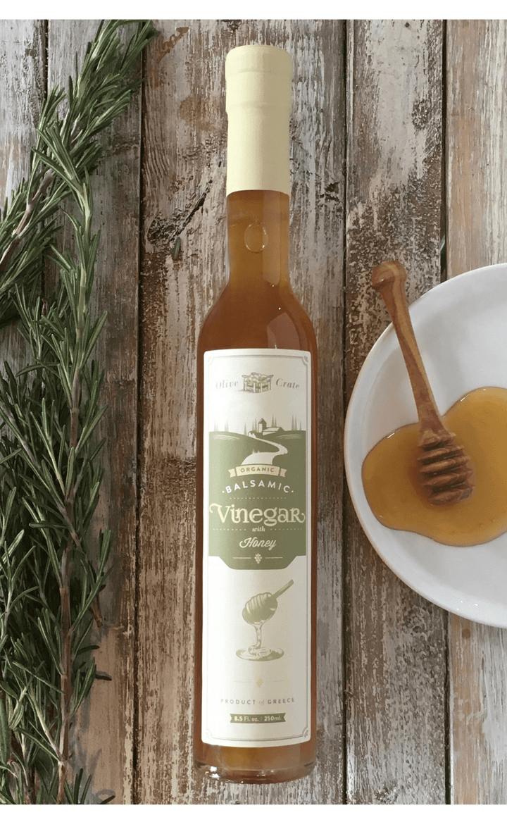 Organic Honey White Balsamic Vinegar with organic honey