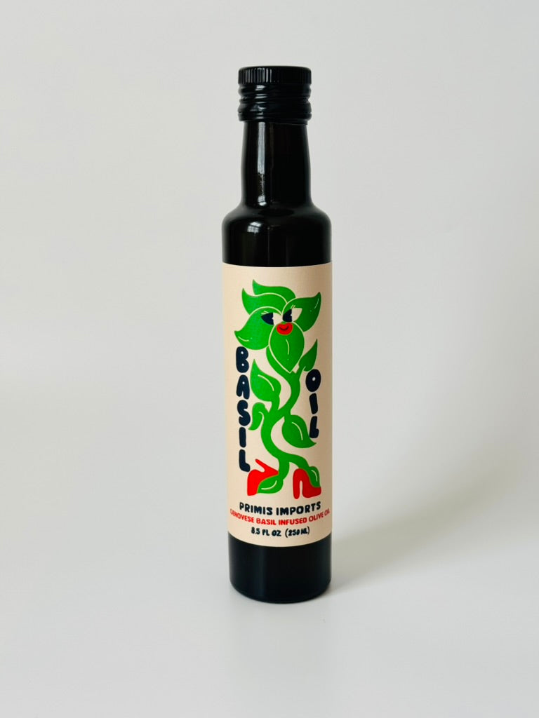 Genovese Basil Olive Oil front bottle